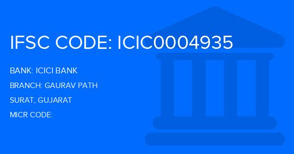 Icici Bank Gaurav Path Branch IFSC Code