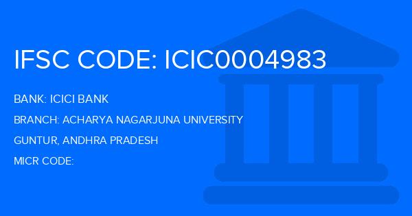 Icici Bank Acharya Nagarjuna University Branch IFSC Code