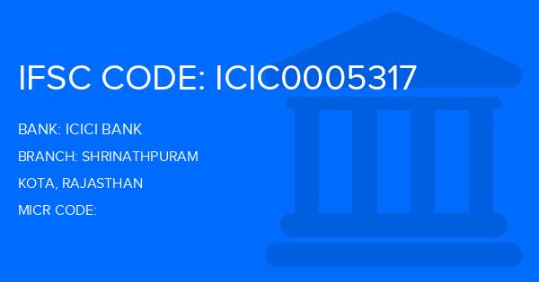 Icici Bank Shrinathpuram Branch IFSC Code