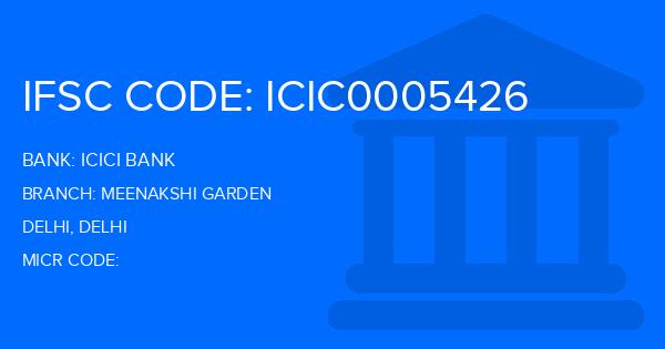 Icici Bank Meenakshi Garden Branch IFSC Code