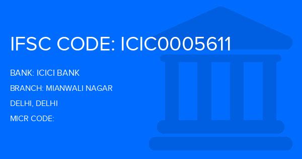 Icici Bank Mianwali Nagar Branch IFSC Code