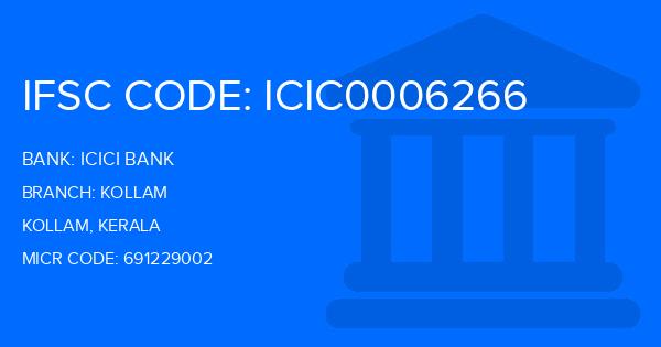 Icici Bank Kollam Branch IFSC Code