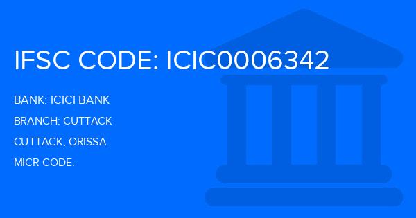 Icici Bank Cuttack Branch IFSC Code