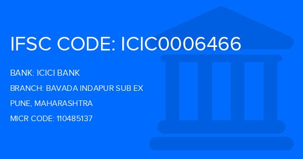 Icici Bank Bavada Indapur Sub Ex Branch IFSC Code