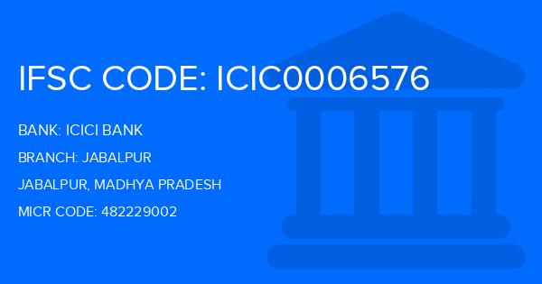 Icici Bank Jabalpur Branch IFSC Code