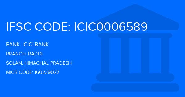 Icici Bank Baddi Branch IFSC Code