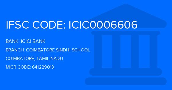Icici Bank Coimbatore Sindhi School Branch IFSC Code