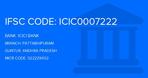 Icici Bank Pattabhipuram Branch IFSC Code
