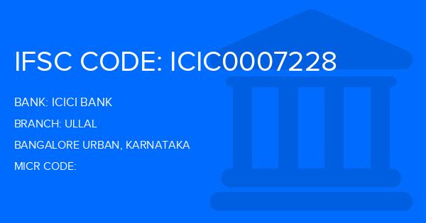 Icici Bank Ullal Branch IFSC Code