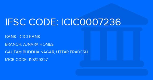 Icici Bank Ajnara Homes Branch IFSC Code