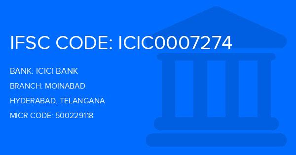 Icici Bank Moinabad Branch IFSC Code