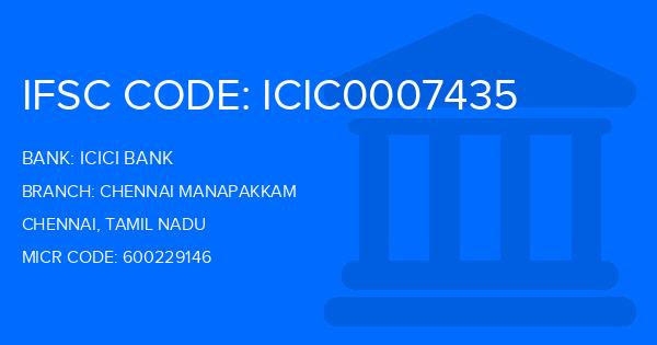 Icici Bank Chennai Manapakkam Branch IFSC Code