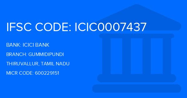 Icici Bank Gummidipundi Branch IFSC Code
