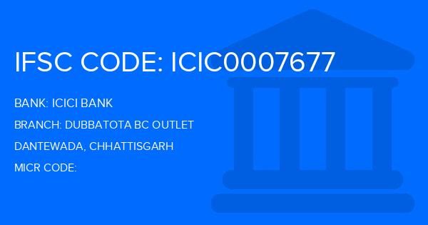 Icici Bank Dubbatota Bc Outlet Branch IFSC Code