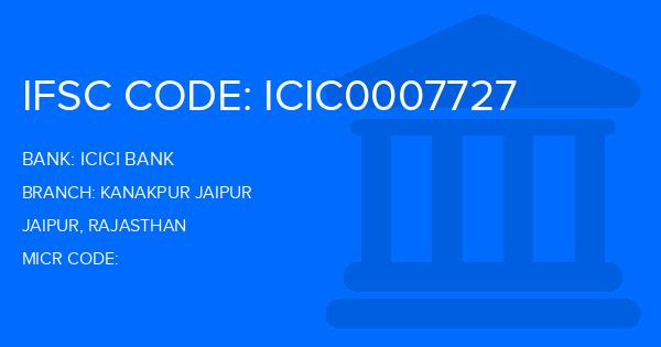 Icici Bank Kanakpur Jaipur Branch IFSC Code