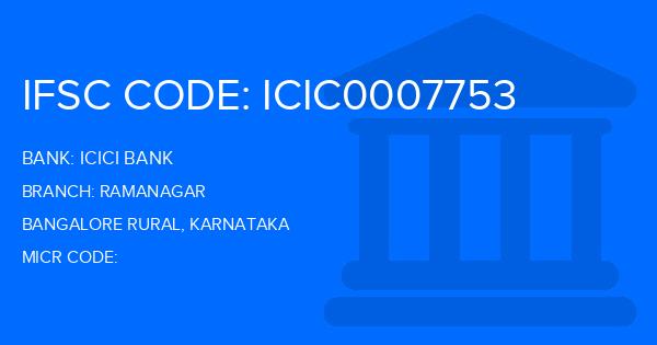 Icici Bank Ramanagar Branch IFSC Code