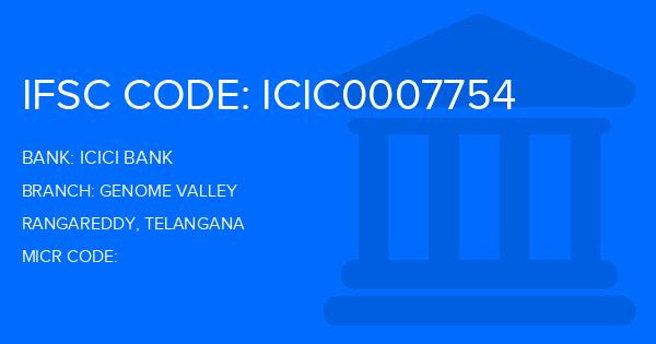 Icici Bank Genome Valley Branch IFSC Code