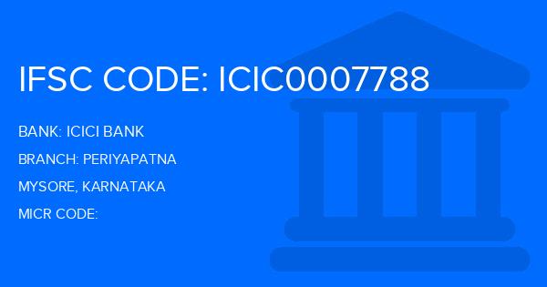 Icici Bank Periyapatna Branch IFSC Code