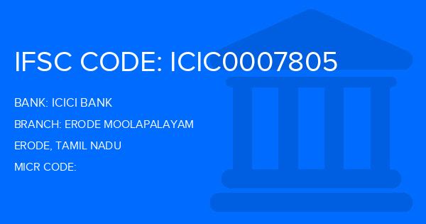 Icici Bank Erode Moolapalayam Branch IFSC Code