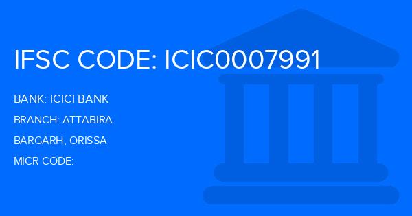 Icici Bank Attabira Branch IFSC Code
