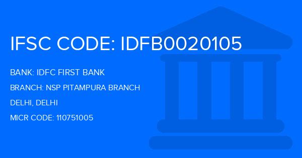 Idfc First Bank Nsp Pitampura Branch