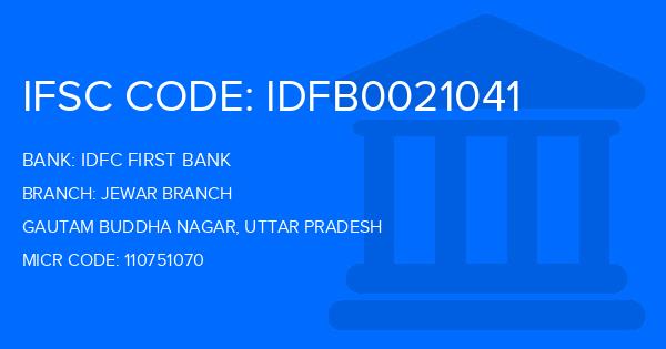 Idfc First Bank Jewar Branch