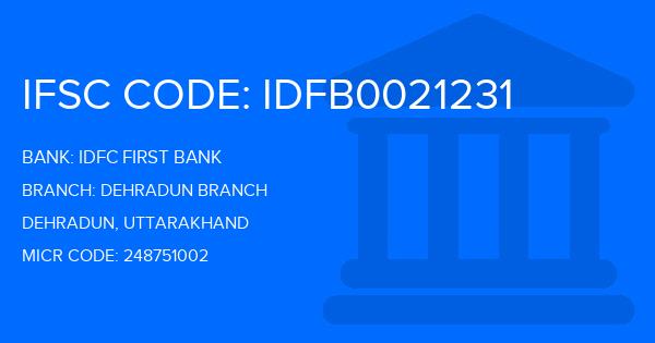 Idfc First Bank Dehradun Branch