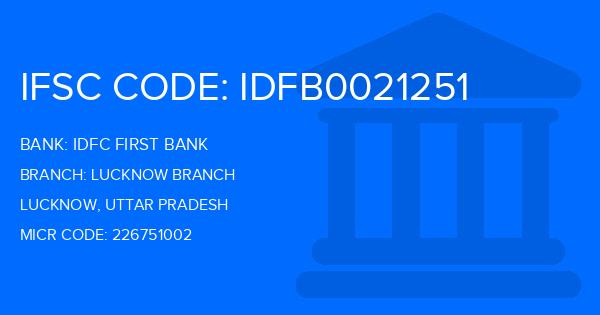 Idfc First Bank Lucknow Branch