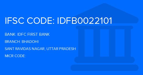 Idfc First Bank Bhadohi Branch IFSC Code