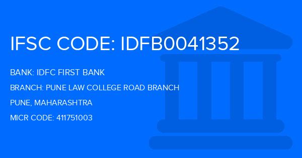 Idfc First Bank Pune Law College Road Branch