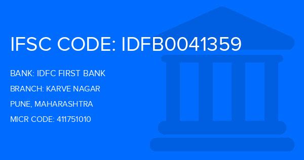 Idfc First Bank Karve Nagar Branch IFSC Code