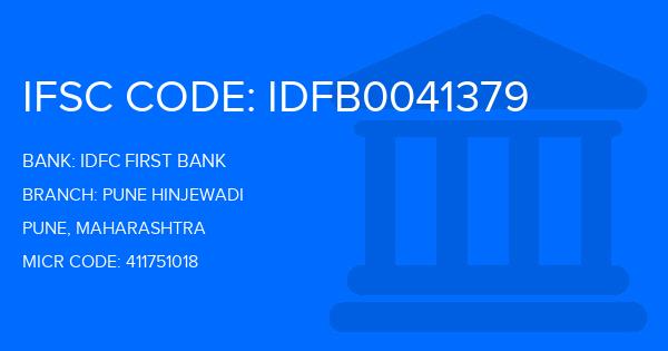 Idfc First Bank Pune Hinjewadi Branch IFSC Code