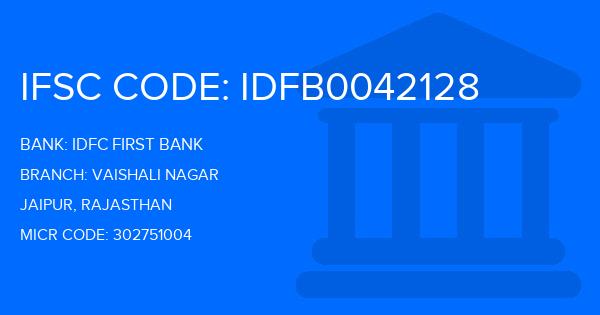 Idfc First Bank Vaishali Nagar Branch IFSC Code