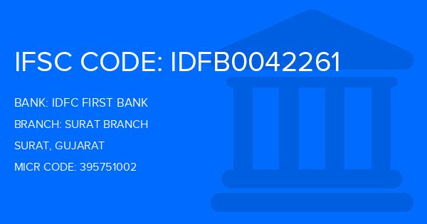 Idfc First Bank Surat Branch