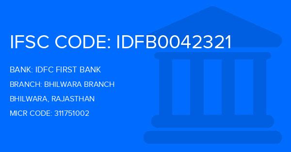 Idfc First Bank Bhilwara Branch