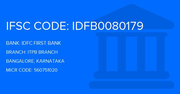 Idfc First Bank Itpb Branch