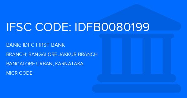 Idfc First Bank Bangalore Jakkur Branch