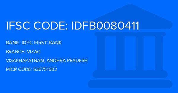 Idfc First Bank Vizag Branch IFSC Code