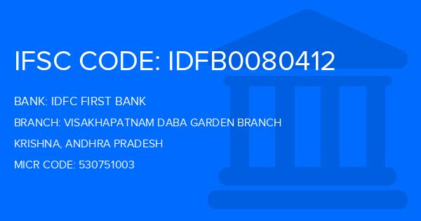 Idfc First Bank Visakhapatnam Daba Garden Branch