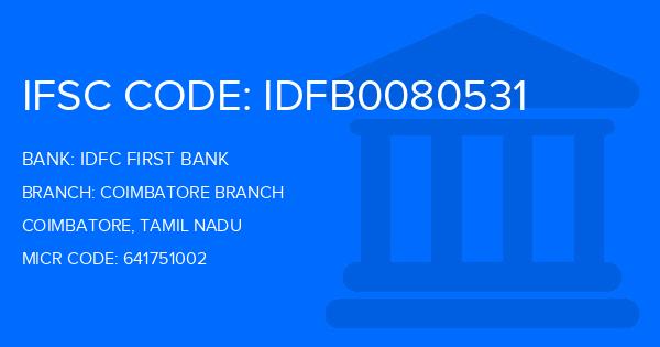 Idfc First Bank Coimbatore Branch
