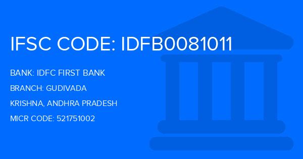 Idfc First Bank Gudivada Branch IFSC Code
