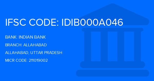Indian Bank Allahabad Branch IFSC Code