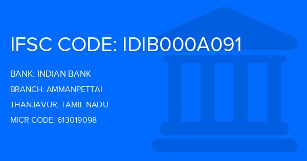 Indian Bank Ammanpettai Branch IFSC Code