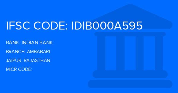 Indian Bank Ambabari Branch IFSC Code