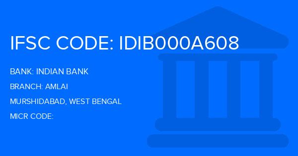 Indian Bank Amlai Branch IFSC Code