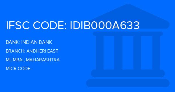 Indian Bank Andheri East Branch IFSC Code