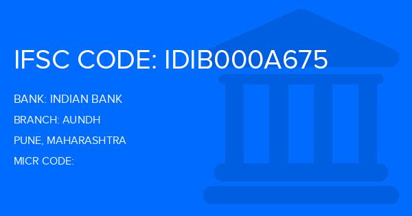 Indian Bank Aundh Branch IFSC Code