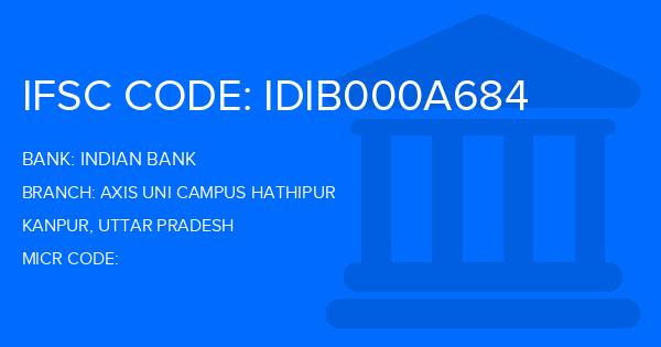Indian Bank Axis Uni Campus Hathipur Branch IFSC Code