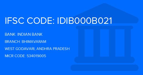 Indian Bank Bhimavaram Branch IFSC Code