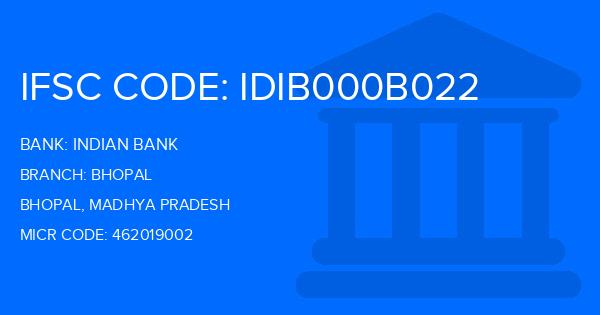 Indian Bank Bhopal Branch IFSC Code